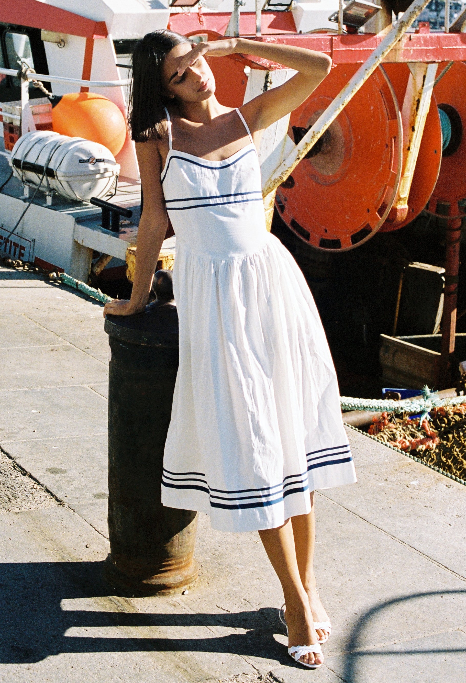 Florencia Dress White