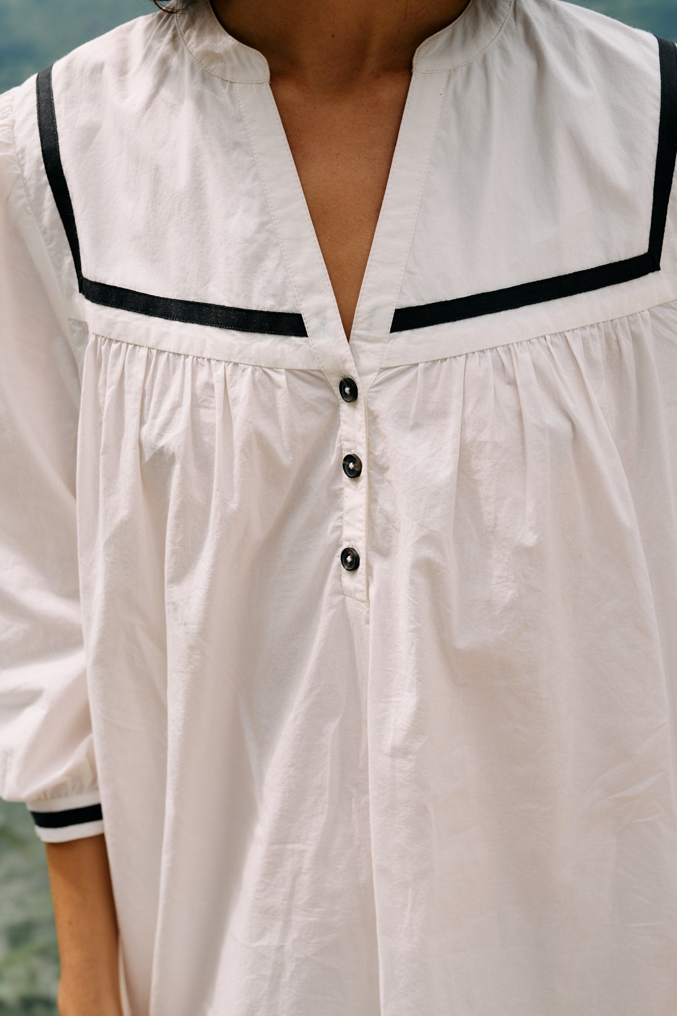 Helena Dress White Cotton Poplin