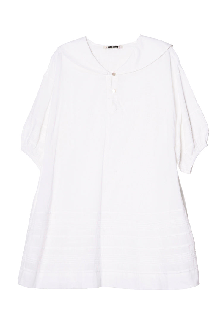 Isobel White Cotton Voile Dress